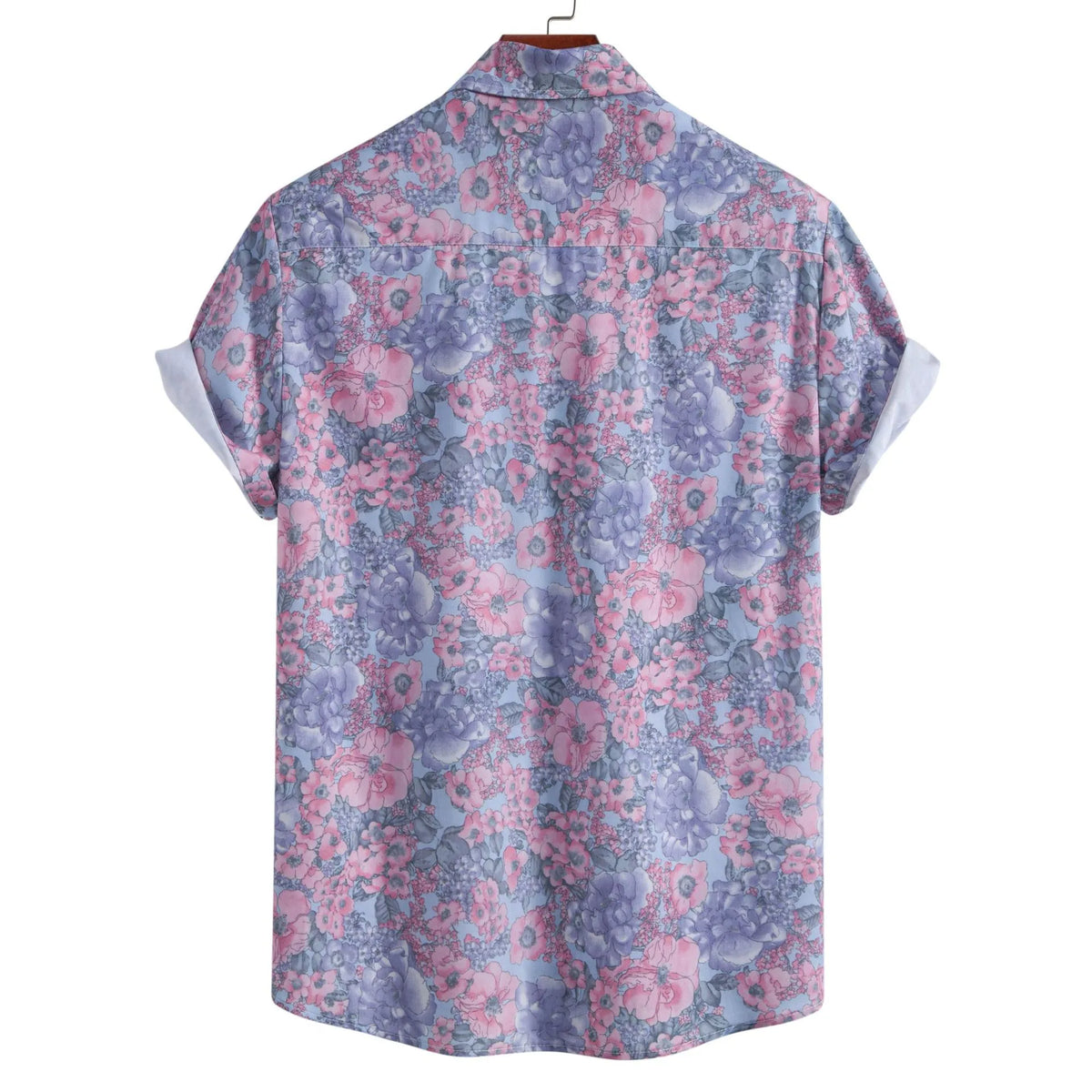 Men's Floral Print Short Sleeve Casual Shirt | DCDesigns