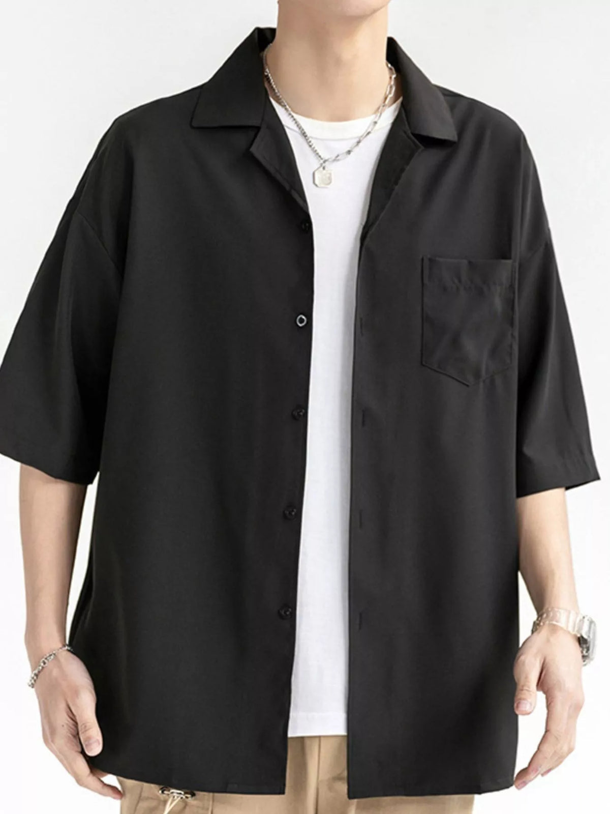 Men's Button-Up Half Sleeve Shirt | DCDesigns