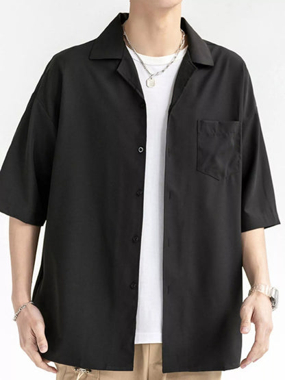 Men's Button-Up Half Sleeve Shirt | DCDesigns