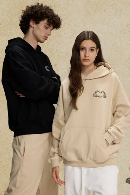 Men's Graphic Long Sleeve Hoodie - DCDesigns mens casual hoodie product view