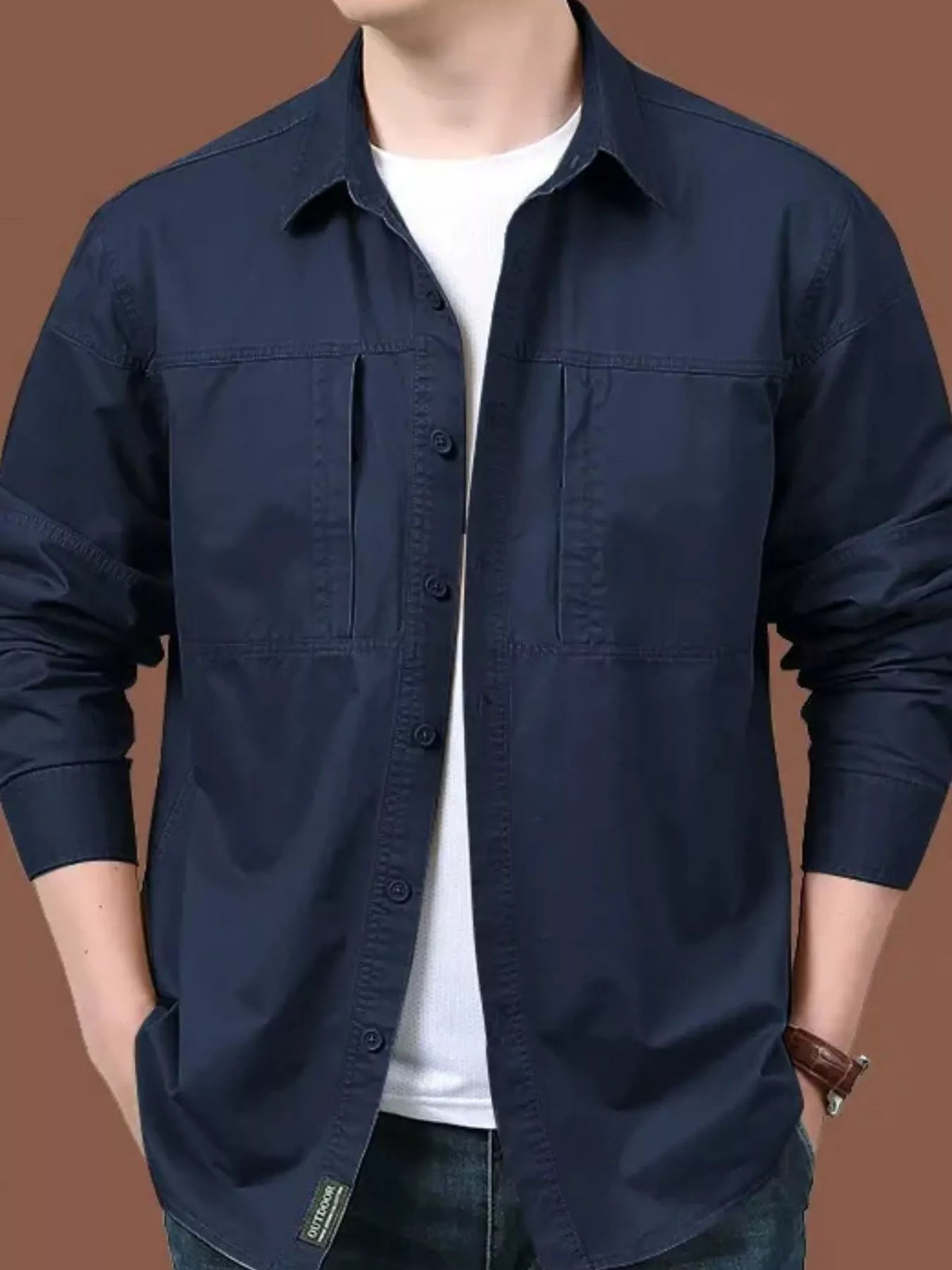 Men's Casual Long Sleeve Shirt | DCDesigns