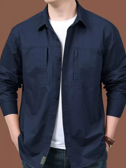 Men's Casual Long Sleeve Shirt | DCDesigns