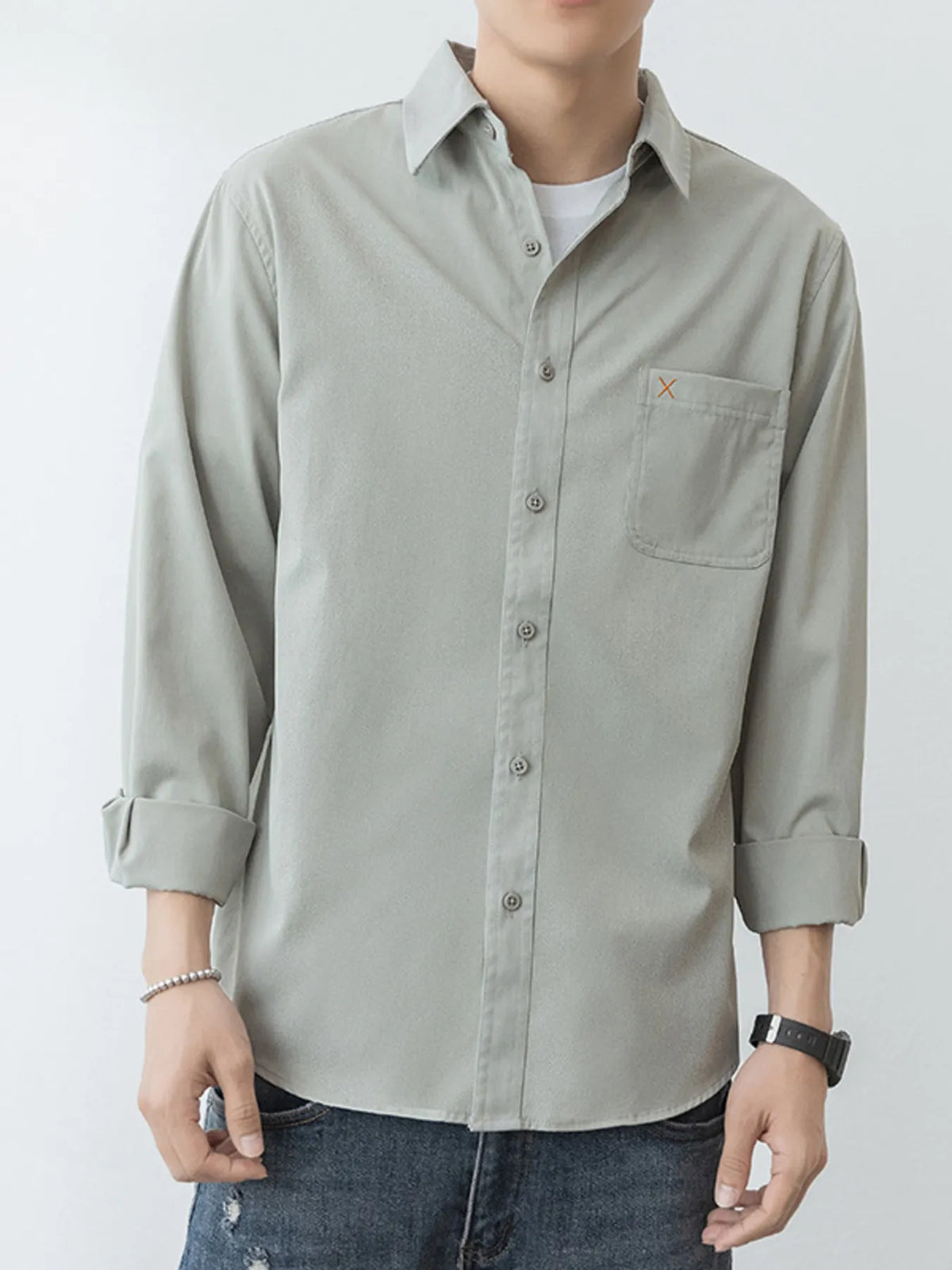 Men's Button-Up Long Sleeve Shirt | DCDesigns