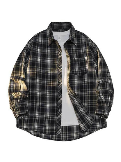 Men's Plaid Button-Up Shirt | DCDesigns