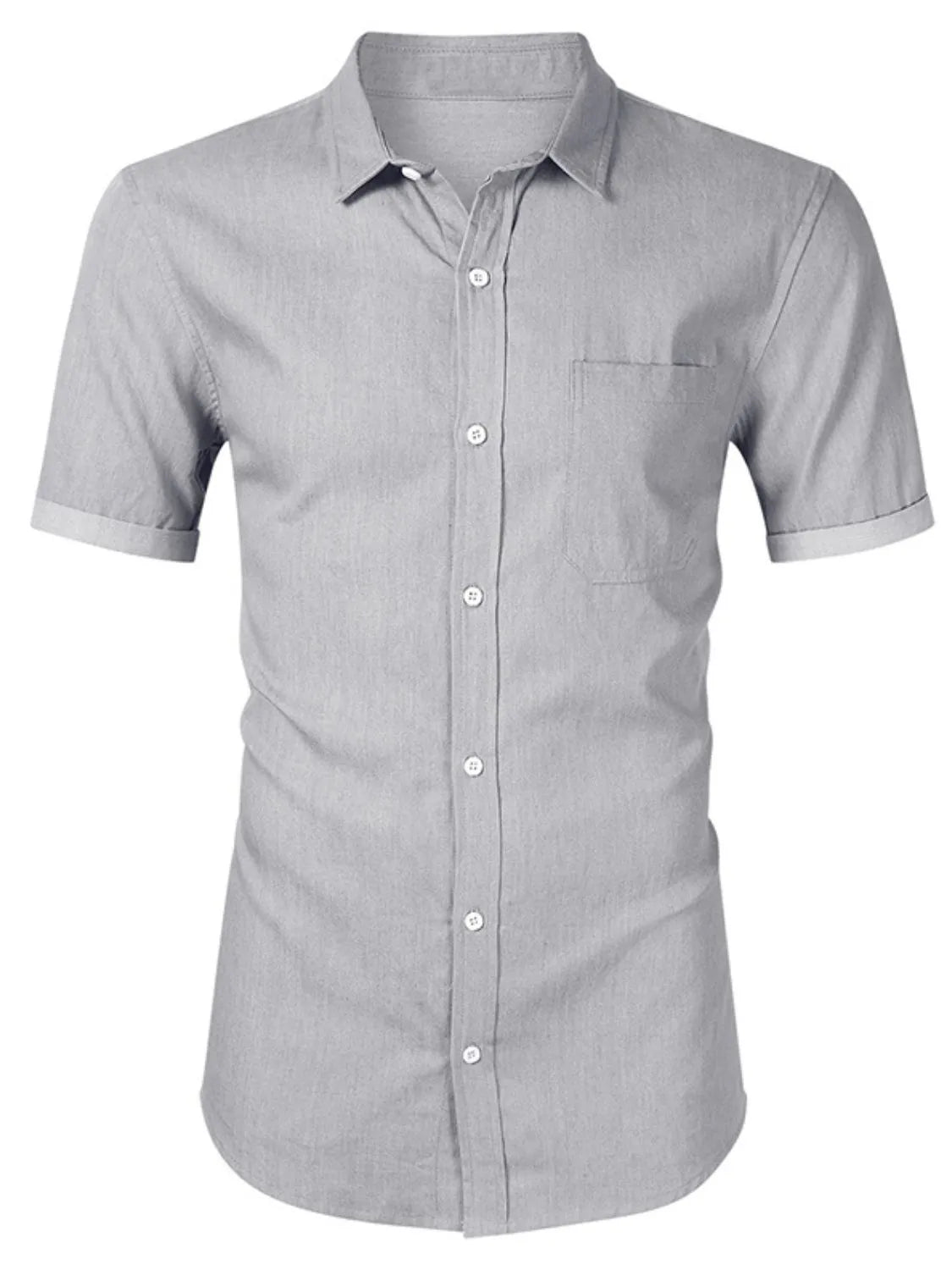 Men's Button-Up Short Sleeve Shirt | DCDesigns