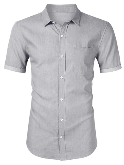 Men's Button-Up Short Sleeve Shirt | DCDesigns