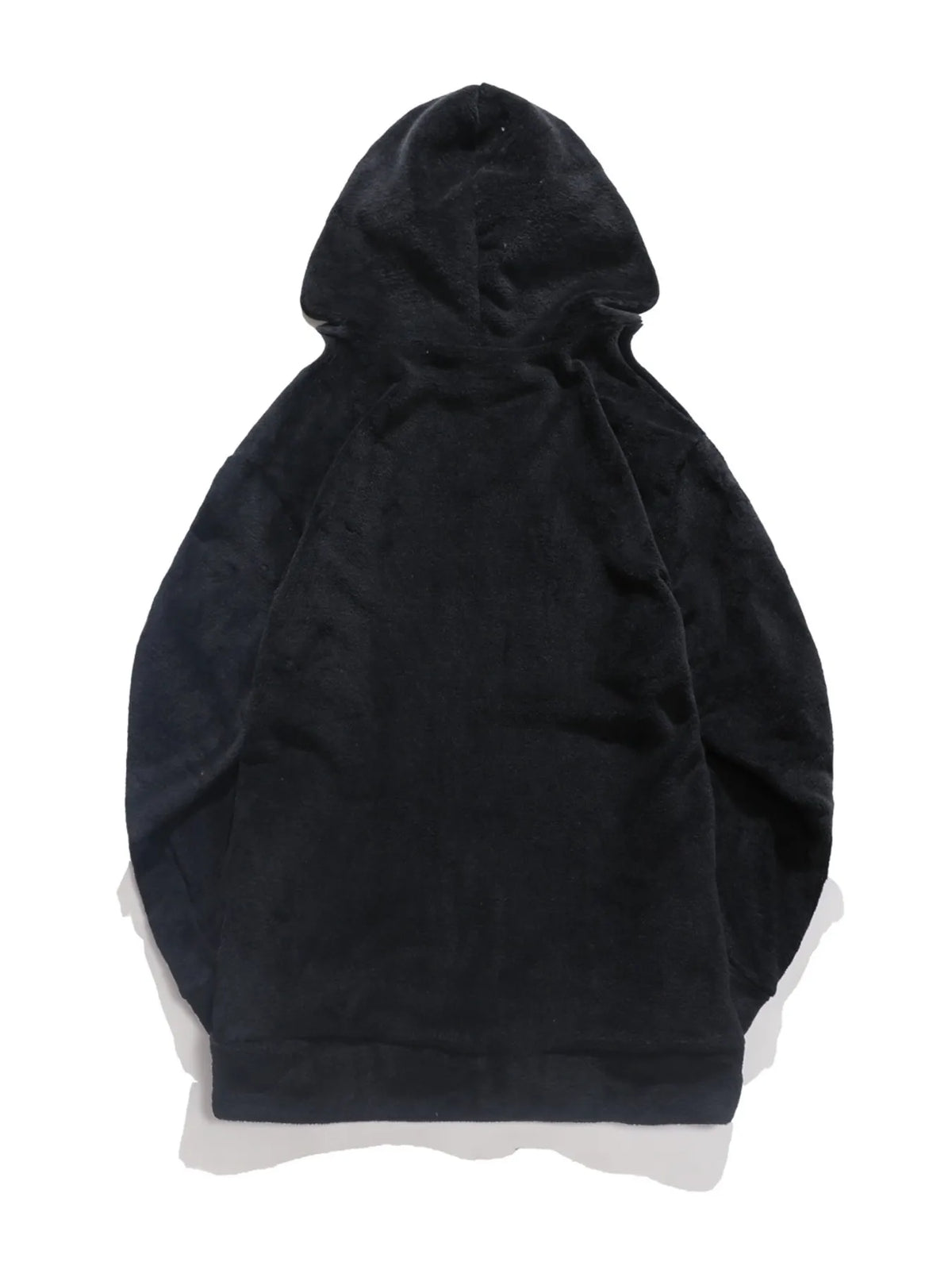 Men's Drawstring Long Sleeve Fleece Hoodie - DCDesigns mens casual hoodie product view