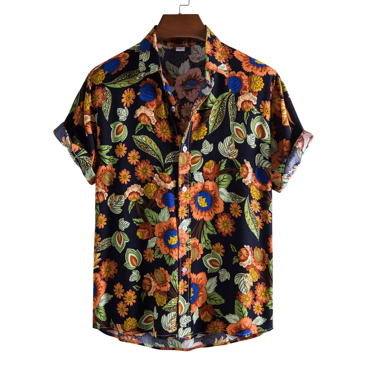 Men's Button Down Tropical Floral Shirt | DCDesigns