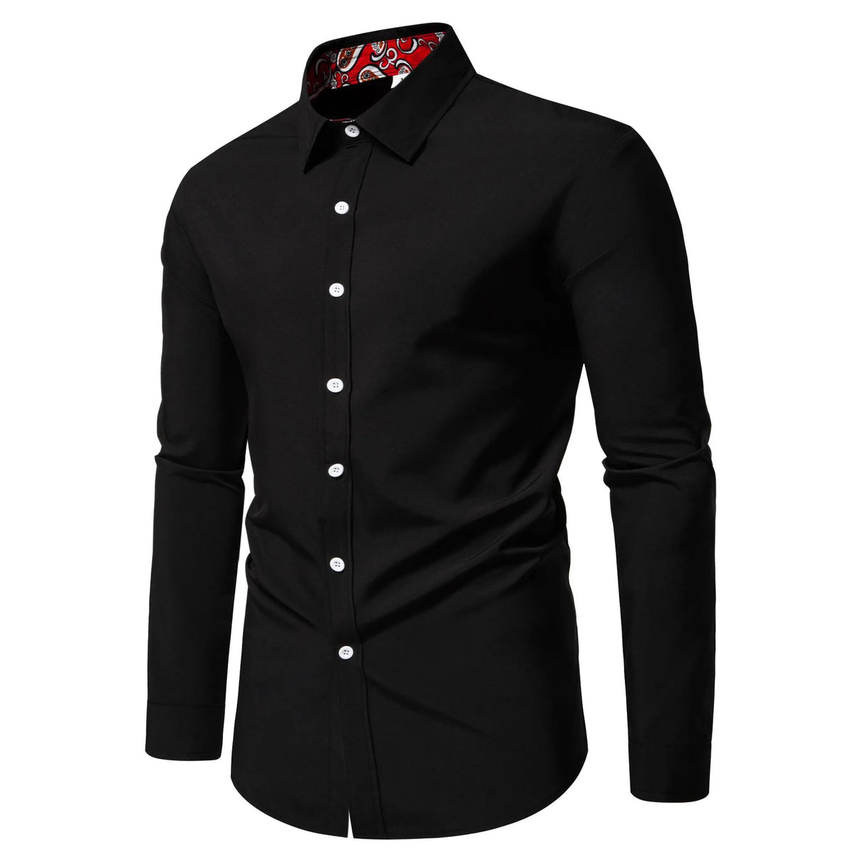 Men's Casual Button-Down Shirt with Cuff Detail | DCDesigns