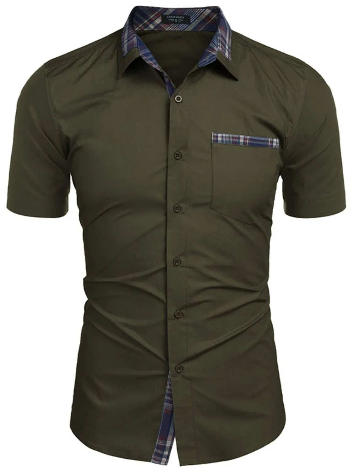 Men's Button-Up Short Sleeve Shirt | DCDesigns