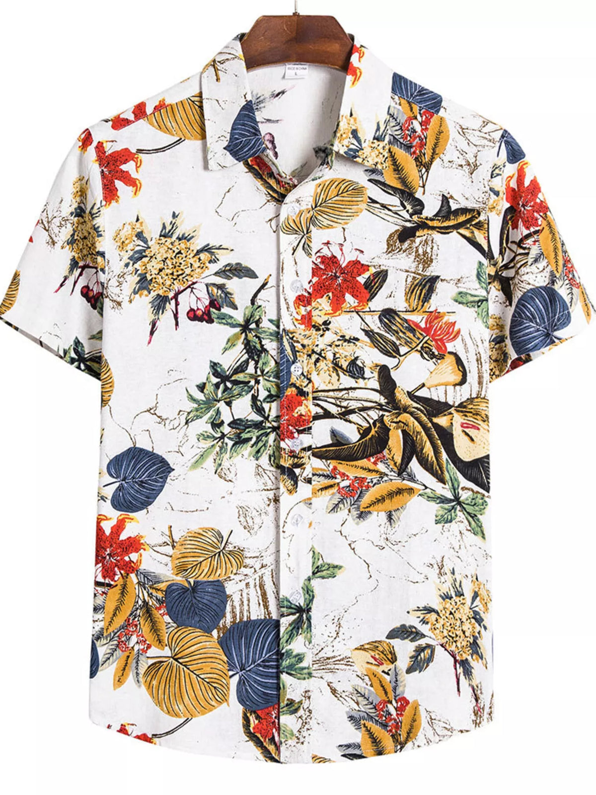 Men's Printed Button-Up Shirt | DCDesigns