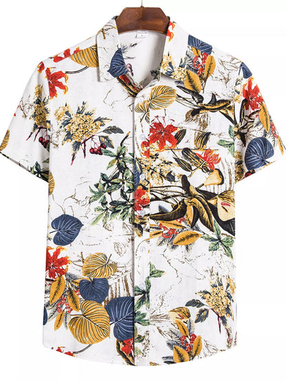 Men's Printed Button-Up Shirt | DCDesigns