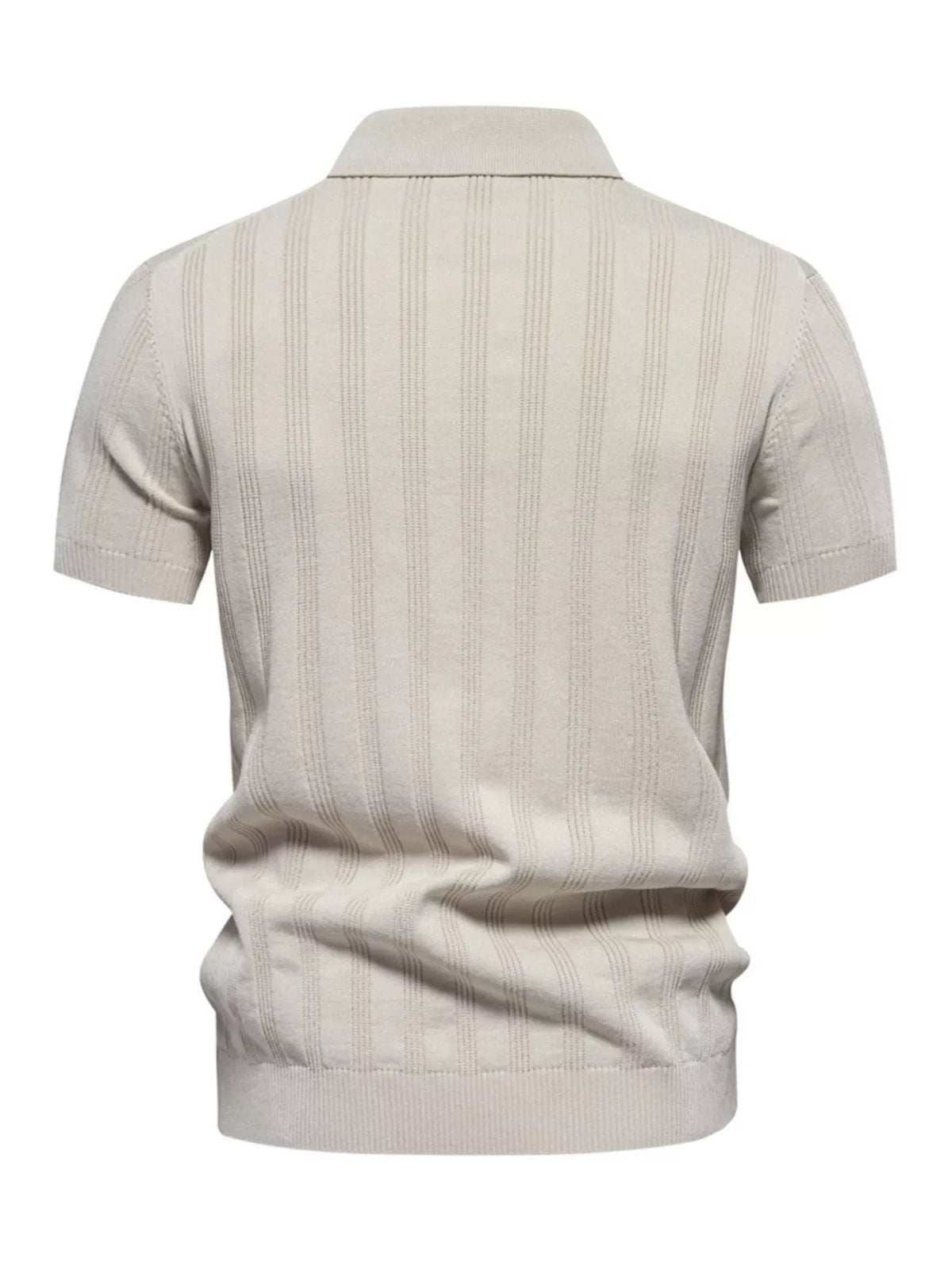 Men's Short Sleeve Knit Polo Shirt - Khaki