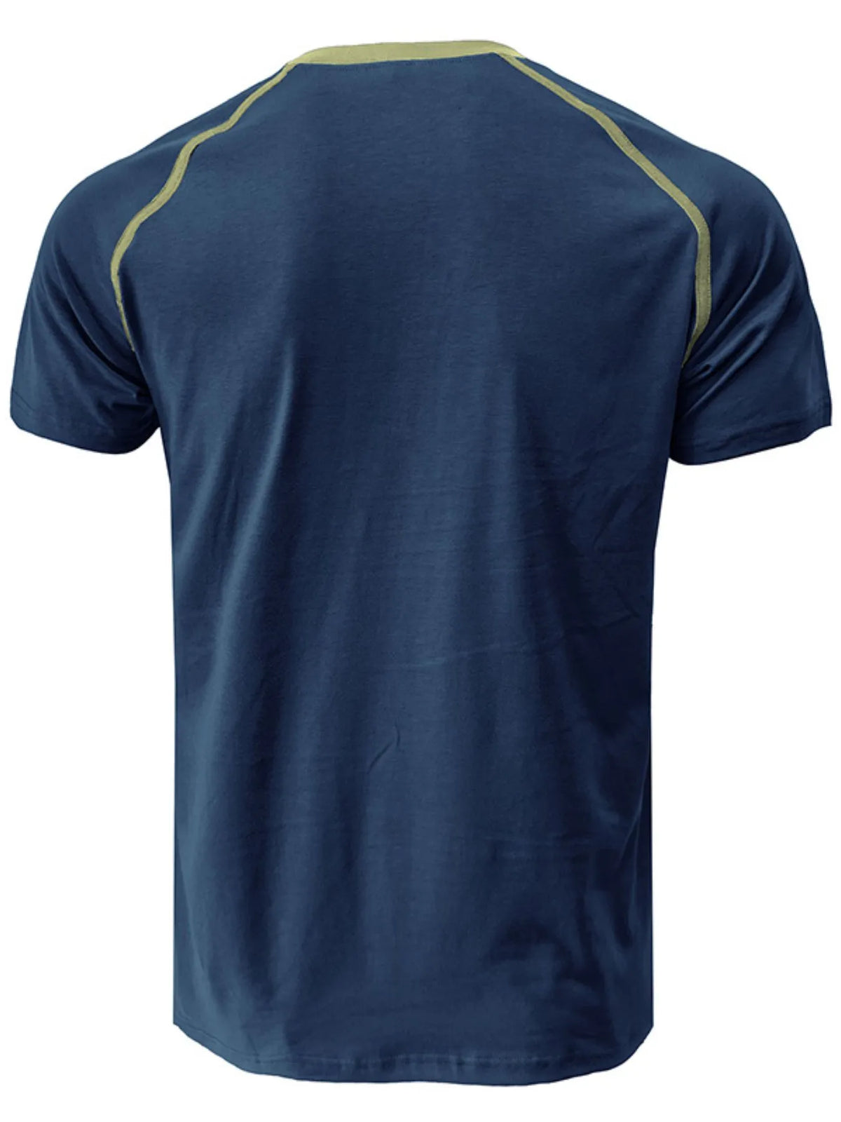 Men's Contrast Stitch Polo Shirt with Chest Pocket - Peacock  Blue