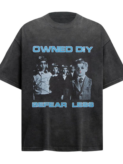 Men's Vintage Graphic Oversized T-Shirt – men's bold Y2K streetwear graphic tee, product image 1