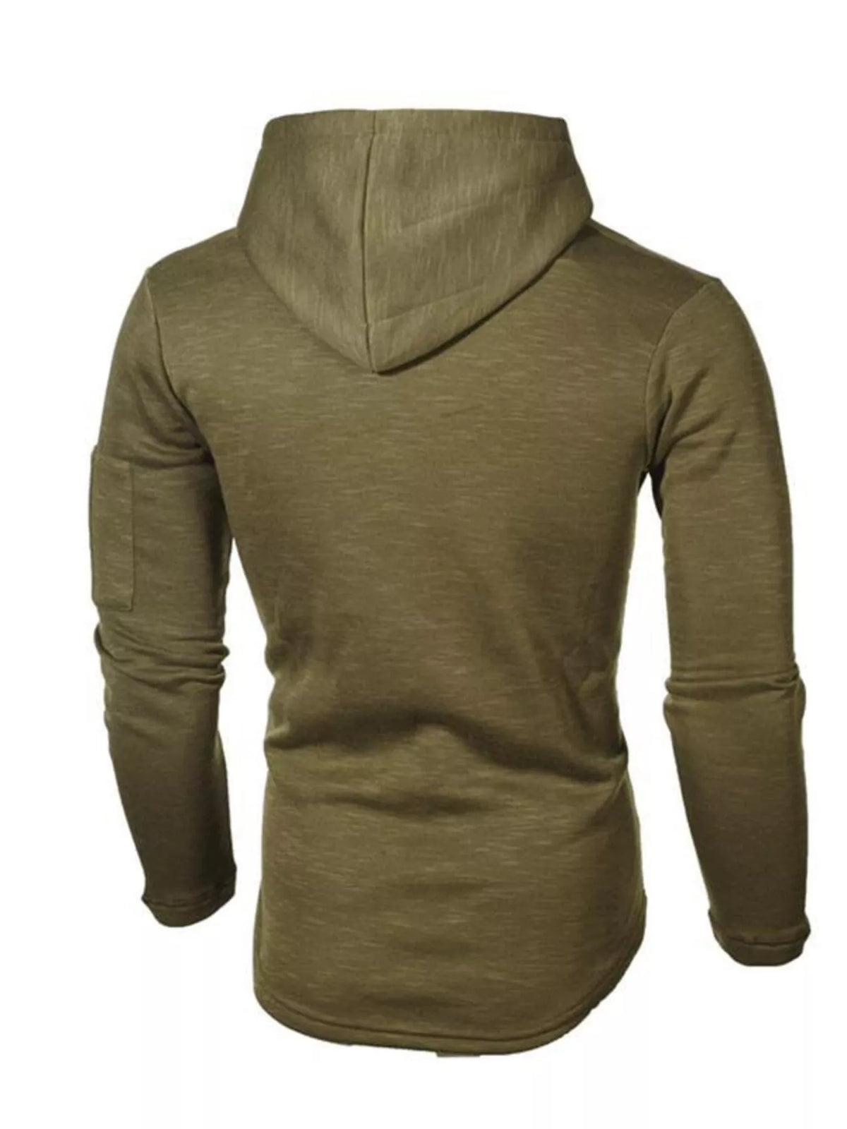 Men's Plus Size Casual Slim Fit Long Sleeve Hoodie - DCDesigns mens casual hoodie product view