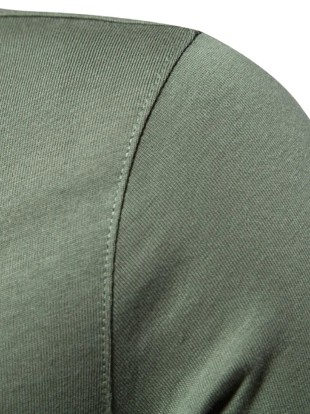 Men's Embroidered Collared Short Sleeve Polo Shirt - Moss